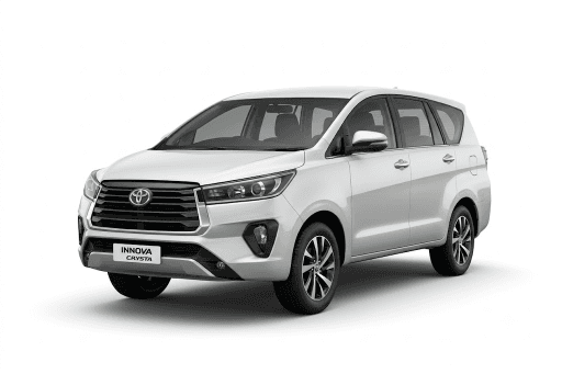 Toyota Innova Crysta cab with driver in Ujjain