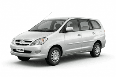 Toyota Innova cab with driver in Ujjain